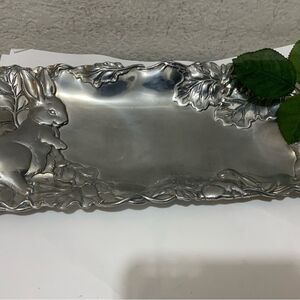 Vintage Arthur Court Bunny Bread Serving Tray 1998 A9